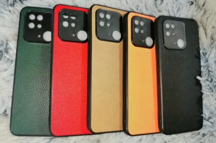 For Redmi 10C Nubuck Leather Fabric Coated hard case cover